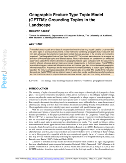 Geographic Feature Type Topic Model (GFTTM): Grounding