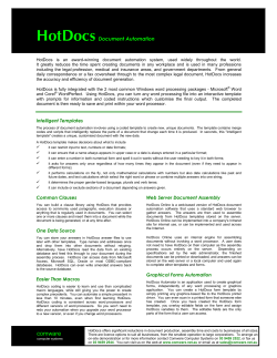HotDocs - Comware Computer Systems