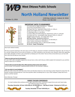 newsletter-10-21-16 - West Ottawa Public Schools