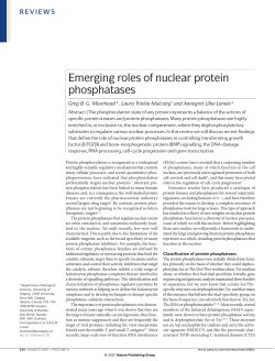 Emerging roles of nuclear protein phosphatases