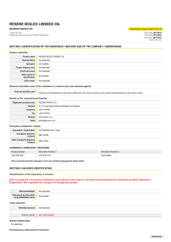 SDS Safety Data Sheet | Resene Boiled Linseed Oil