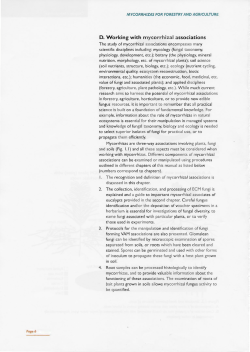 D. Working with mycorrhizal associations