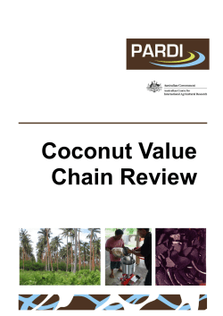 Coconut Value Chain Review - The University of Adelaide
