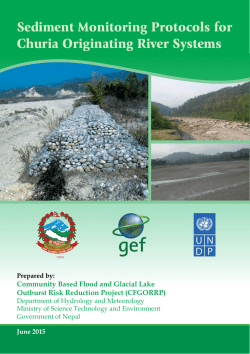Sediment Monitoring Protocols for Churia Originating River