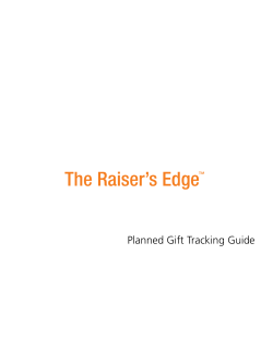 Planned Gift Tracking Guide