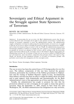 Sovereignty and Ethical Argument in the Struggle