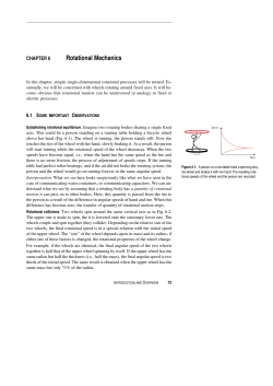 Rotational Mechanics