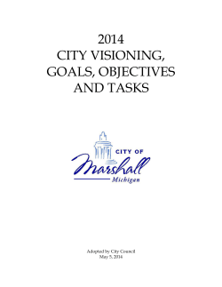 CITY GUIDING PRINCIPLES, GOALS