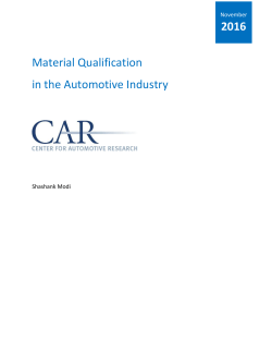 Now - Center for Automotive Research
