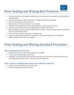 Floor Sealing and Waxing Best Practices