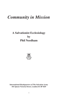 Community in Mission - Salvationarmy.org.au
