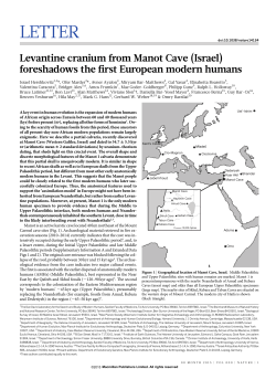 foreshadows the first European modern humans - e