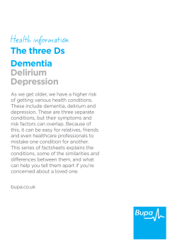 dementia factsheet