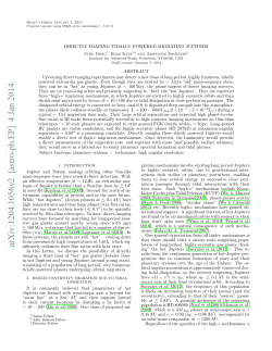 Directly Imaging Tidally Powered Migrating Jupiters