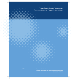 Prison Sex Offender Treatment