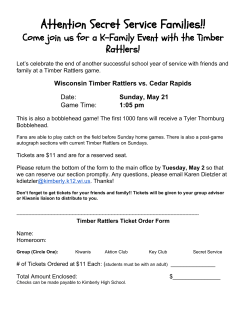 Attention Secret Service Families!!