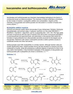 Isocyanates and Isothiocyanates