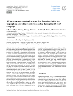 Airborne measurements of new particle formation in the free