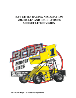 2013 Midget Lite Rules Book - Bay Cities Racing Association