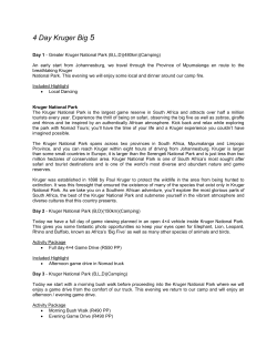 4 Day Kruger Big 5
