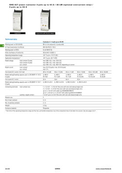 6 GHG 627 power contactor 3-pole up to 63 A / 30 kW