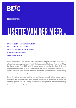 CURRICULUM VITAE SUMMARY