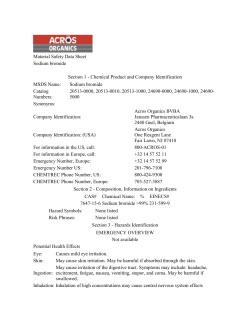 Sodium bromide - Clayton State University