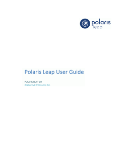Polaris Leap User Guide