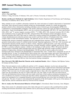 Analytical - American Oil Chemists` Society