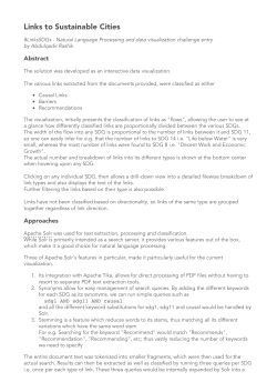 Links to Sustainable Cities