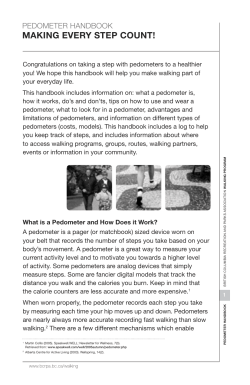Pedometer Handbook