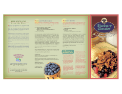 GOOD HEALTH NEWS - Blueberry Council