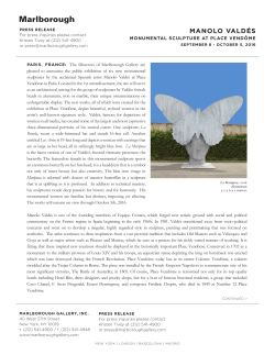 Press Release - Marlborough Gallery