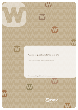 Mixing sound sources in the ear canal