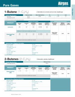 1-Butene (1-C4 H8 ) 2-Butenes (2