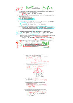 a. 0.67 kg m/s b. 6 kg m/s c. 1.5 kg m/s d. 0 kg m/s