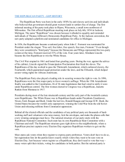 THE REPUBLICAN PARTY - Mason County Republican Committee