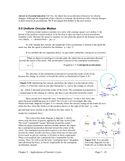 5-5 Uniform Circular Motion