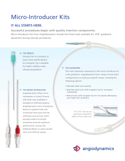 Micro-Introducer Kits