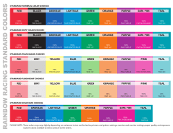 Standard Colors - Rainbow Racing
