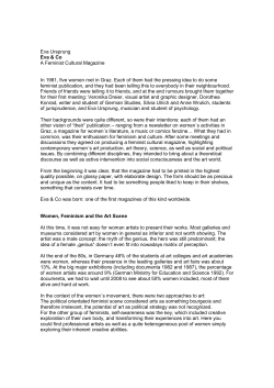 Ursprung_ Eva and Co A Feminist Cultural Magazine