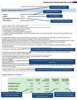 Understanding Your Academic Evaluation