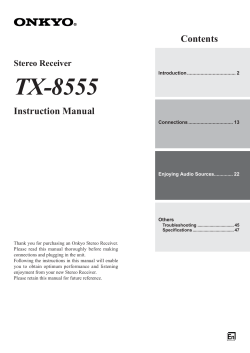 Onkyo TX-8555 Manual