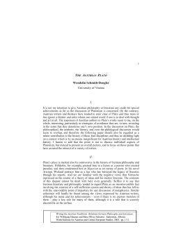 The Austrian Plato