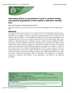 Inbreeding effects on quantitative traits in random mating and