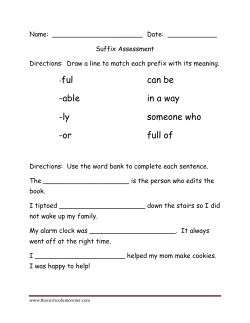 -ful can be -able in a way -ly someone who