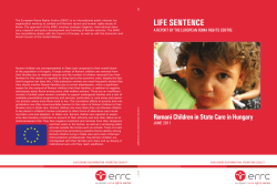 Life Sentence - European Roma Rights Centre