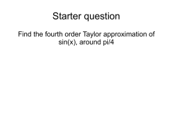 Taylor remainder
