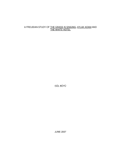 a freudian study of the grass is singing, aylak adam and the