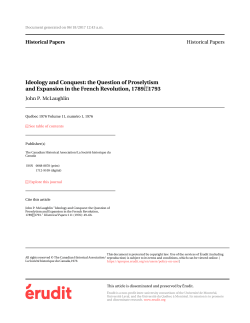 and Expansion in the French Revolution, 1789 1793